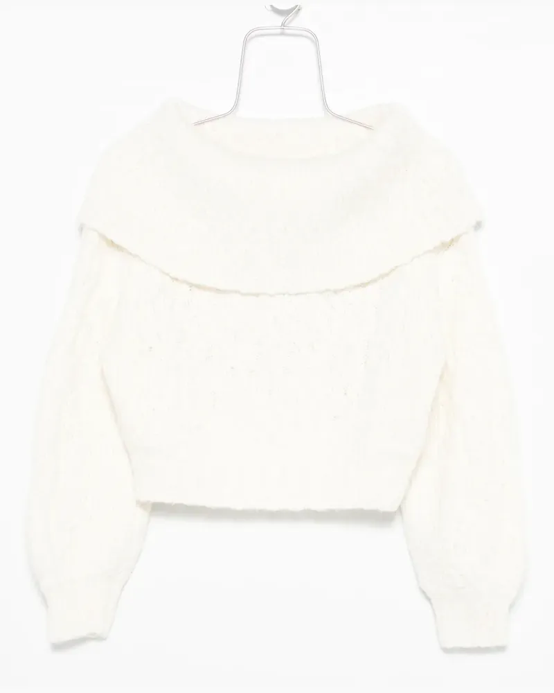 IRO Pullover mit U-Boot-Ausschnitt - Weiß Weiß