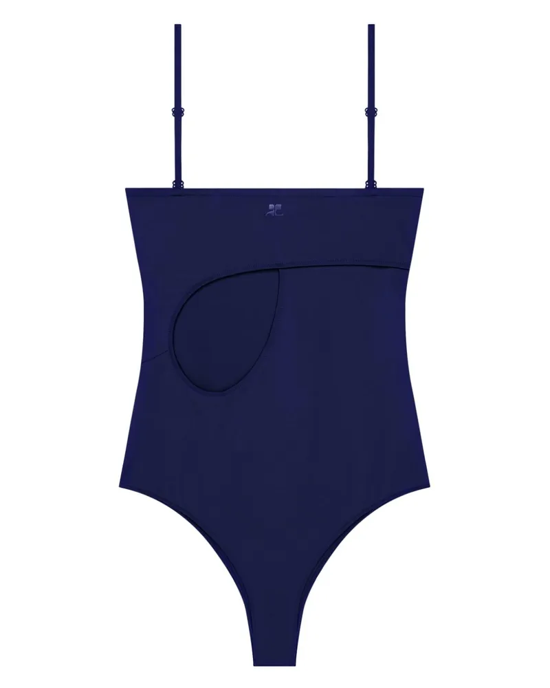 Courrèges Loop Badeanzug - Blau Blau