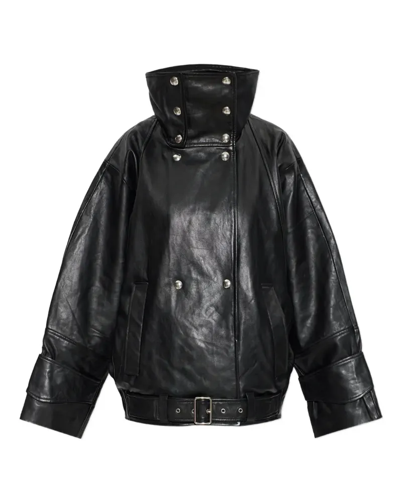 IRO Rubis Lederjacke - Schwarz Schwarz