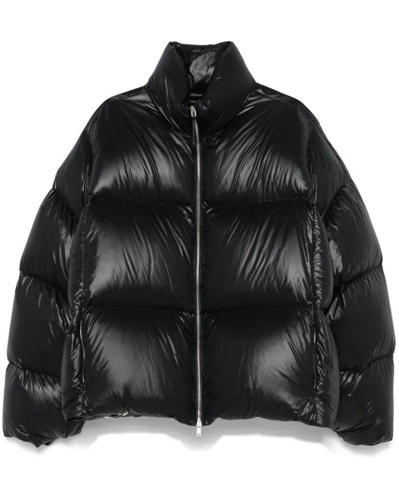 Jil Sander Gefütterte Jacke mit Reißverschluss - Schwarz Schwarz