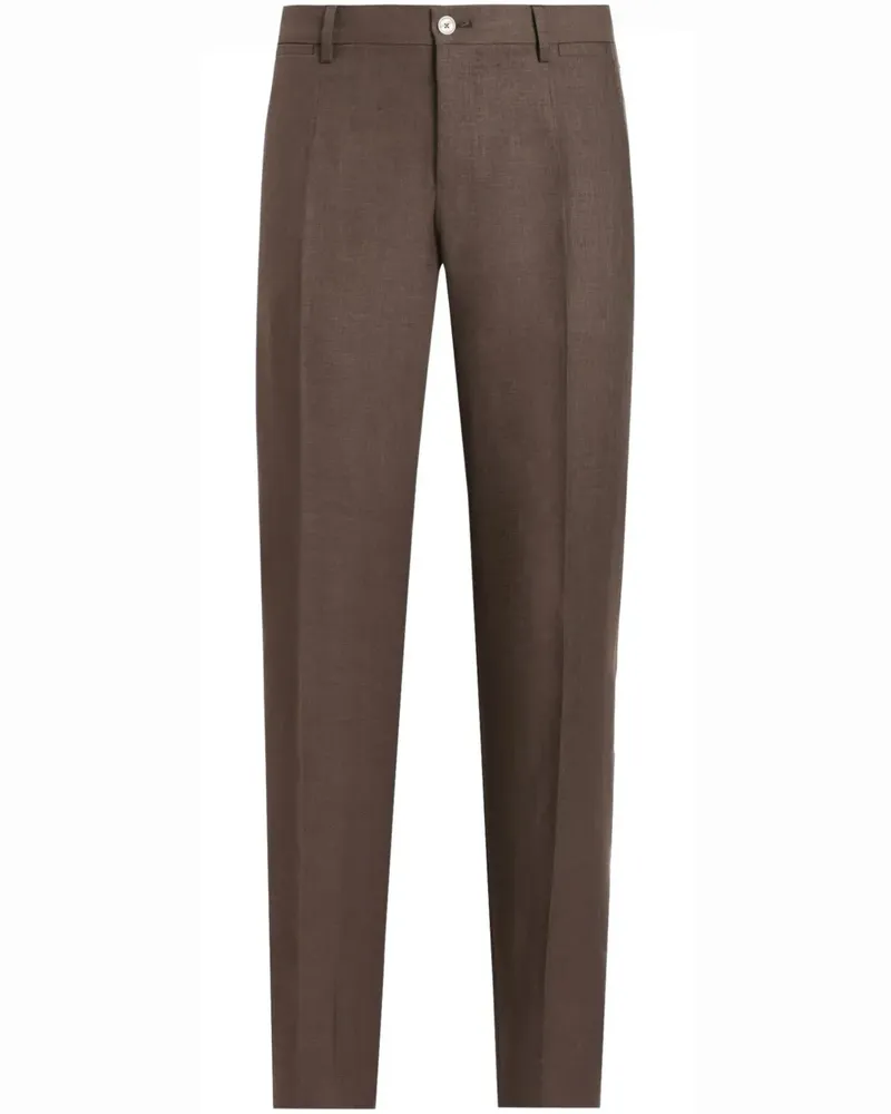 Dolce & Gabbana Hose mit Bügelfalten - Braun Braun