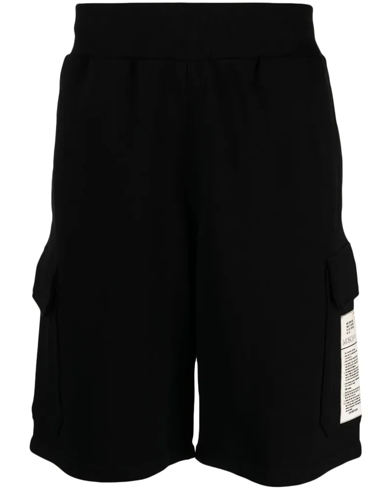 Moschino Jogginghose aus Bio-Baumwolle mit Log - Schwarz Schwarz