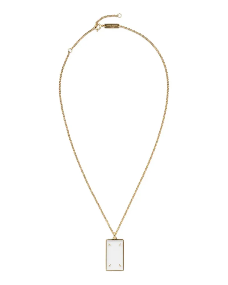 Maison Margiela Four Stitches pendant necklace - Gold Gold