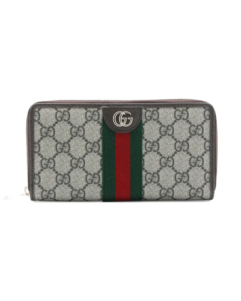 Gucci Ophidia Portemonnaie mit Webstreifen - Nude Nude
