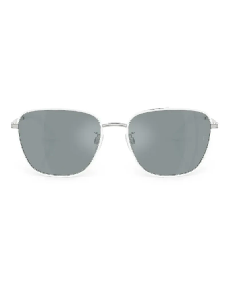 Oliver Peoples R-18 Sonnenbrille mit eckigem Gestell - Weiß Weiß