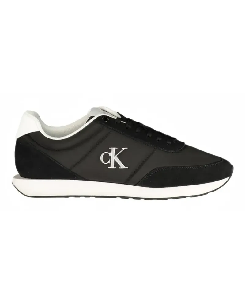 Calvin Klein Sneakers mit Logo-Print - Schwarz Schwarz