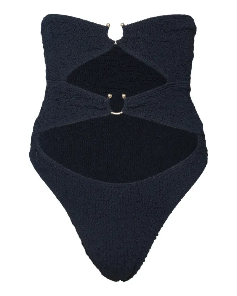 bond-eye Lark Badeanzug mit Cut-Out - Schwarz Schwarz