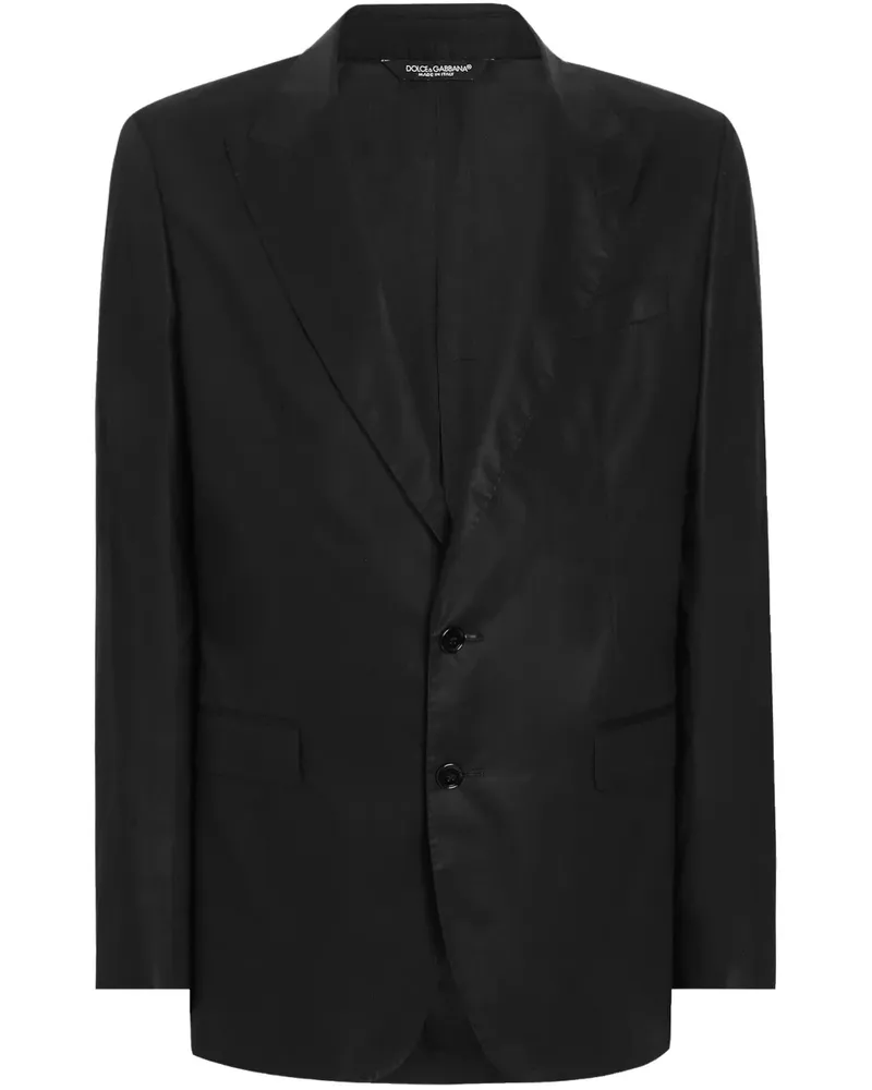 Dolce & Gabbana Einreihiges Sakko - Schwarz Schwarz