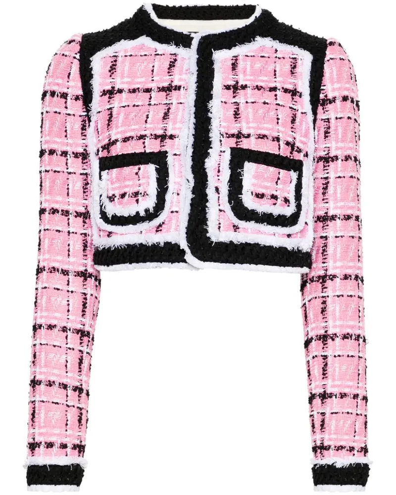 Dsquared2 Cropped-Jacke aus Tweed Rosa