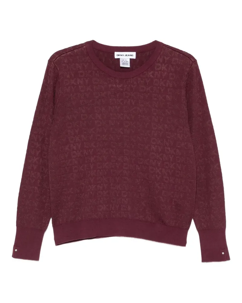 DKNY long-sleeve crew-neck sweater - Violett Violett
