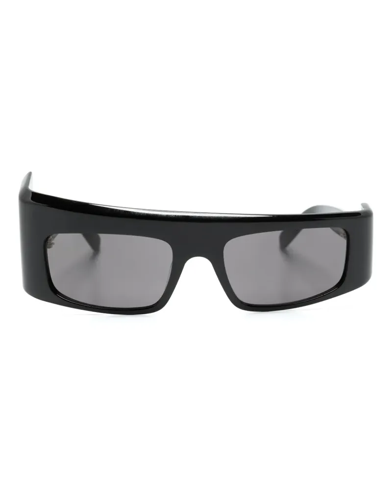 GCDS GD0043 Sonnenbrille mit geometrischem Gestell - Schwarz Schwarz