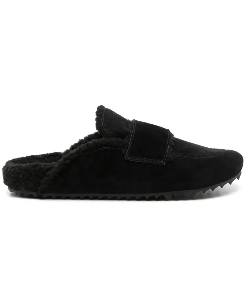 James Perse Sandalen aus Wildleder - Schwarz Schwarz