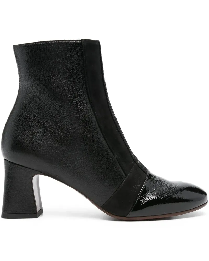 Chie Mihara Fitas Stiefel aus Lackleder mit Blockabsatz 55mm - Schwarz Schwarz
