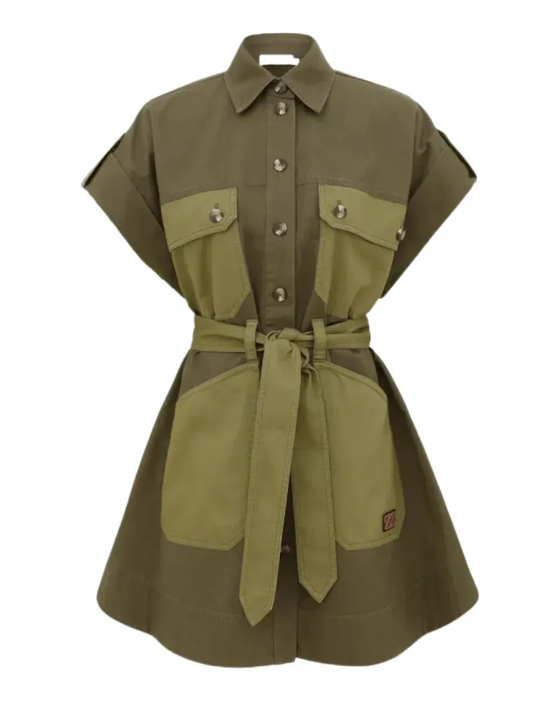 Zimmermann belted mini dress - Grün Grün