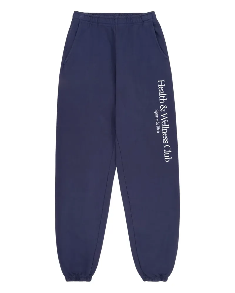 SPORTY & RICH H&W Crest Jogginghose - Blau Blau