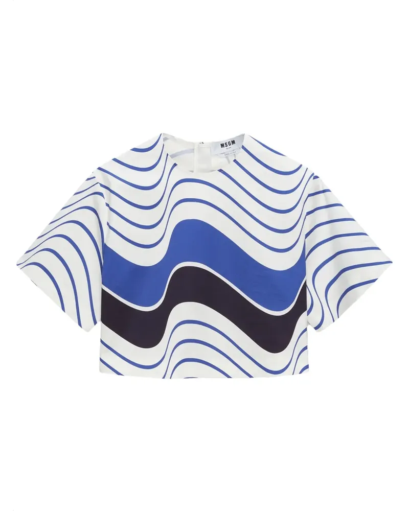MSGM T-Shirt mit Print - Weiß Weiß