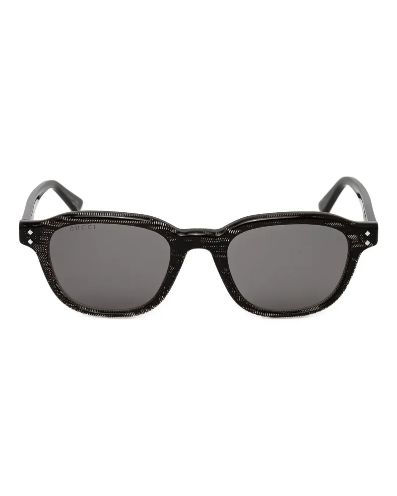 Gucci Sonnenbrille in Schildpattoptik - Schwarz Schwarz