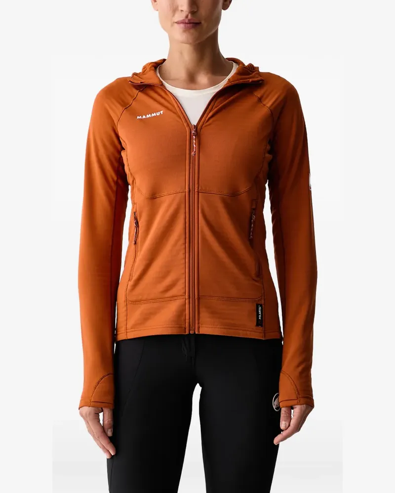 Mammut Taiss ML logo-print zip-up hoodie - Orange Orange