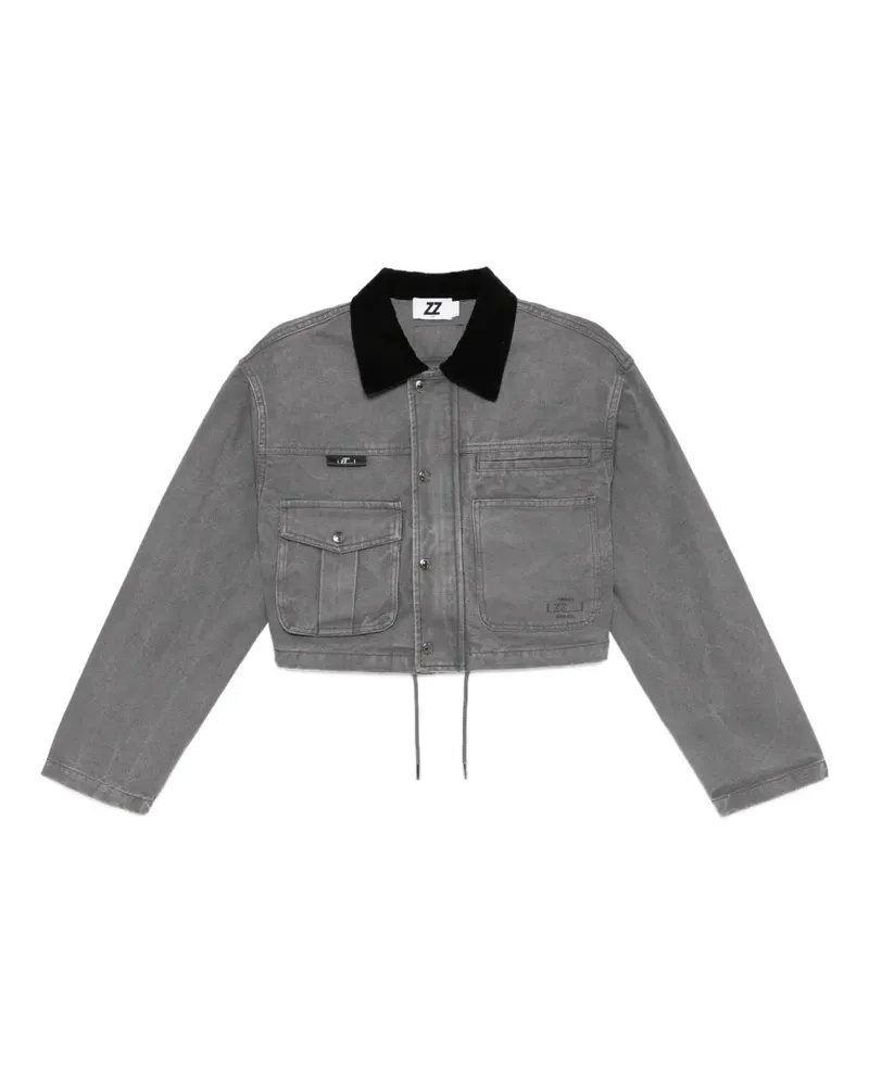 Izzue Jacke mit Logo-Stickerei - Grau Grau