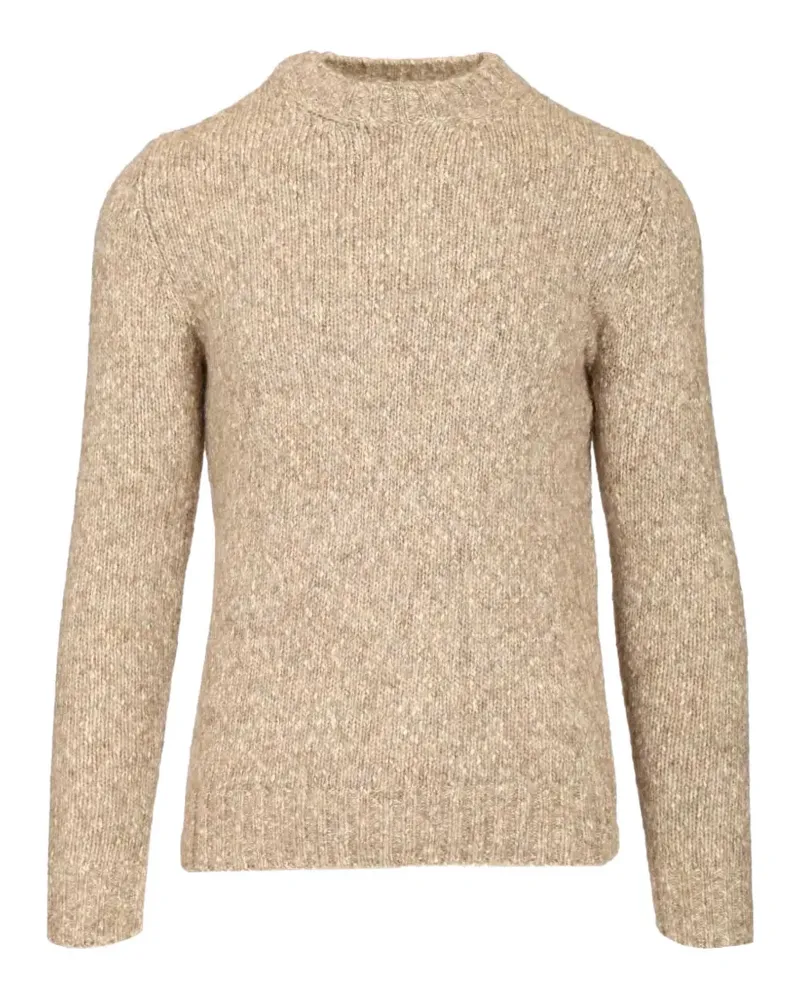 Al Duca D’Aosta 1902 chunky-knit crew-neck sweater - Nude Nude