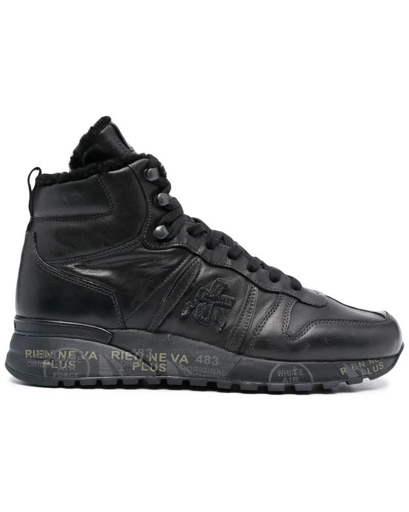Premiata Jeff 6110 High-Top-Sneakers - Schwarz Schwarz