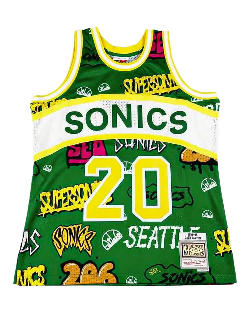 Mitchell & Ness Slap Sticker Swingman vest - Grün Grün