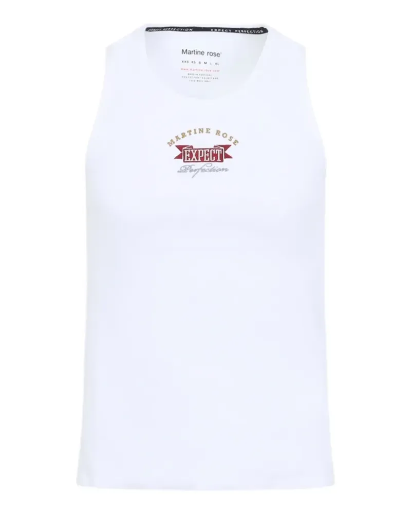 Martine Rose logo-print vest - Weiß Weiß