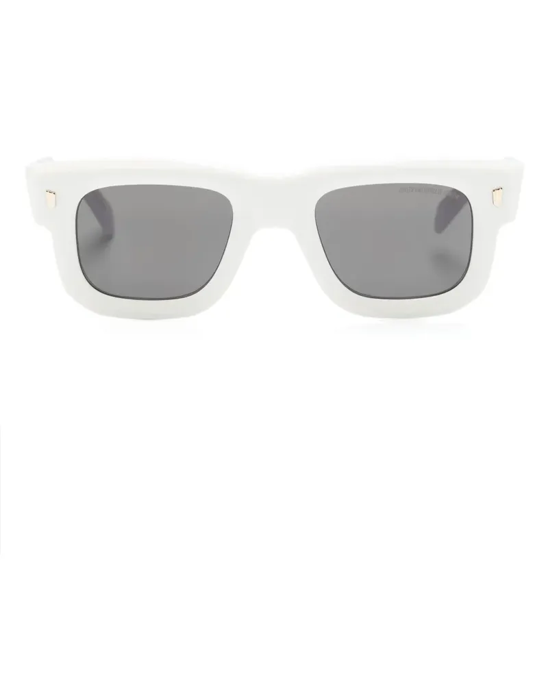 Cutler and Gross Sonnenbrille mit eckigem Gestell - Schwarz Schwarz