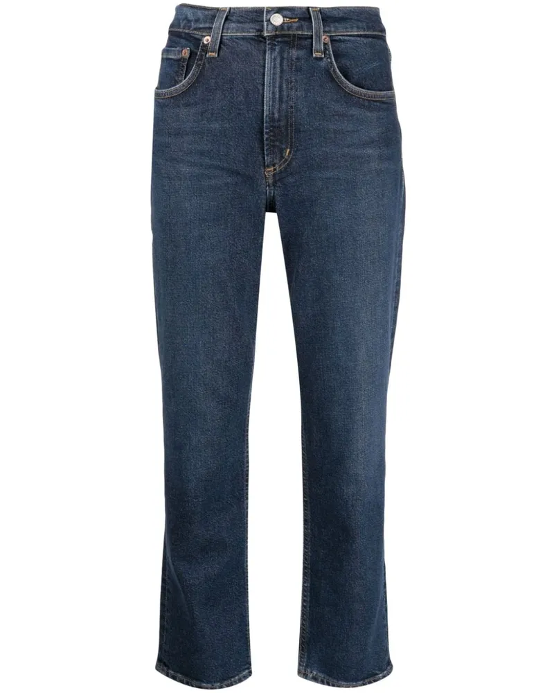 AGOLDE Gerade Kye Cropped-Jeans - Blau Blau