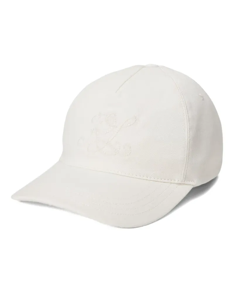 Ralph Lauren Twill-Baseballkappe mit Monogramm - Weiß Weiß