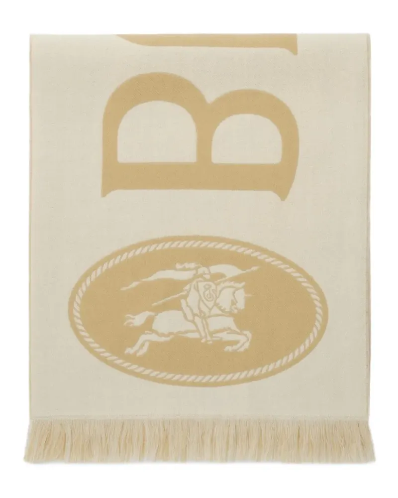 Burberry Schal mit Logo - Nude Nude