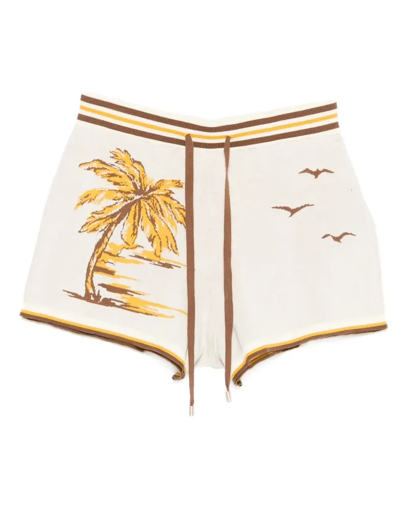 Zimmermann Daylight Jacquard-Shorts aus Palmen - Nude Nude