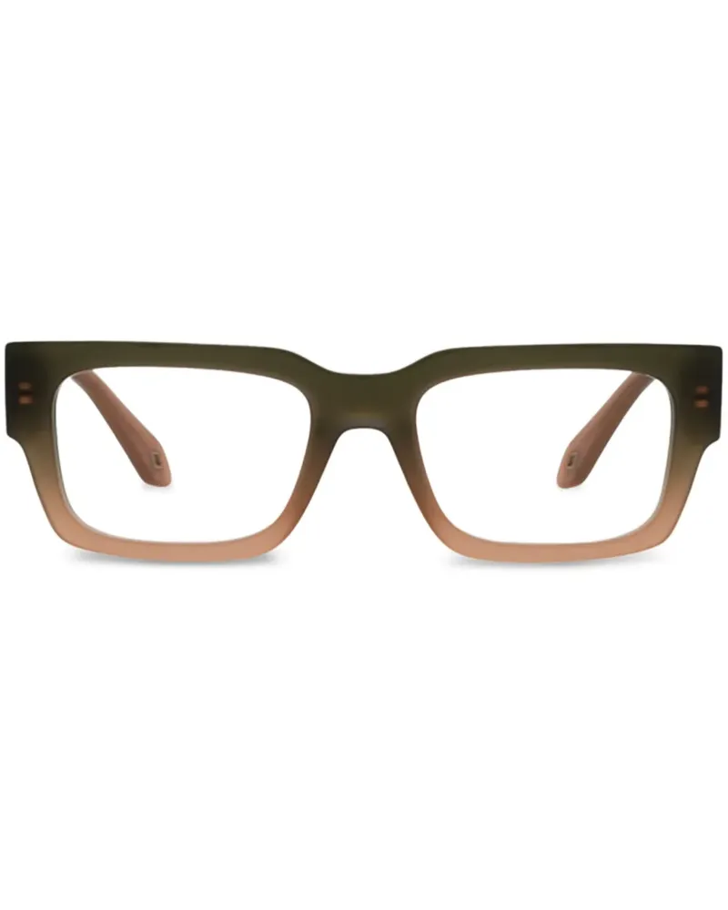 Giorgio Armani Brille mit eckigem Gestell - Grün Grün