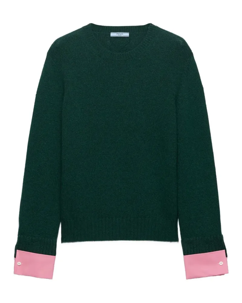 Prada wool and cashmere crew-neck sweater - Grün Grün