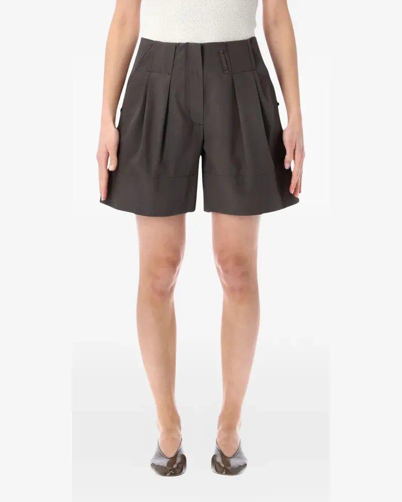 LOW CLASSIC pleated wide-leg shorts - Braun Braun