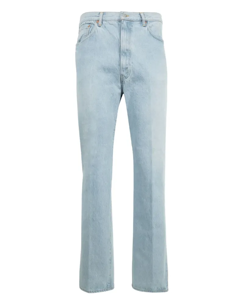 Kaptain Sunshine Ausgeblichene Skate Shoecut Jeans - Blau Blau