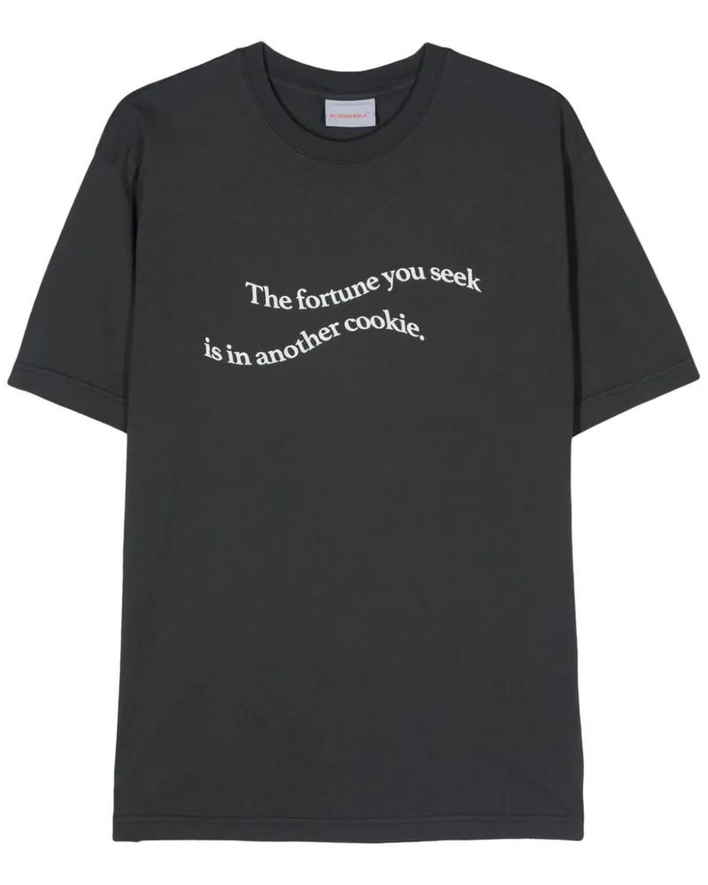 BLUEMARBLE T-Shirt mit Slogan-Print - Blau Blau