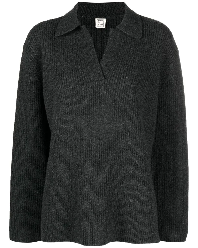 Totême Klassischer Pullover - Grau Grau