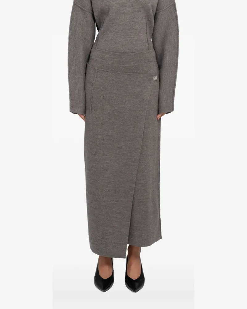 Lauren Manoogian Blanket long skirt - Grau Grau