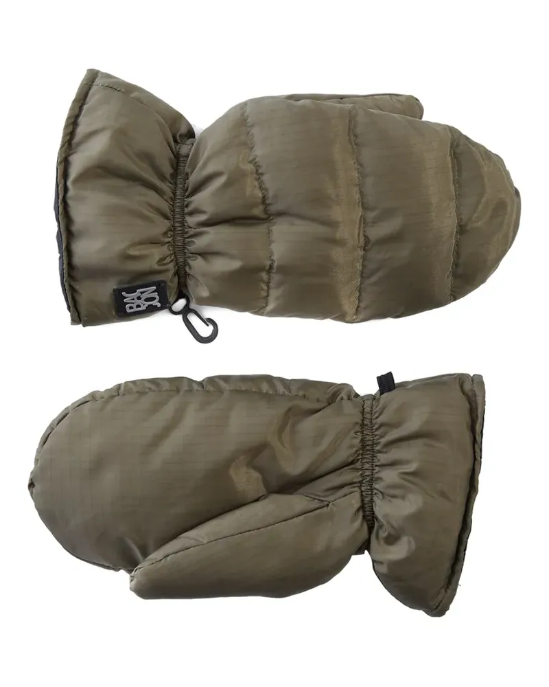 Bacon logo-patch mittens - Grün Grün