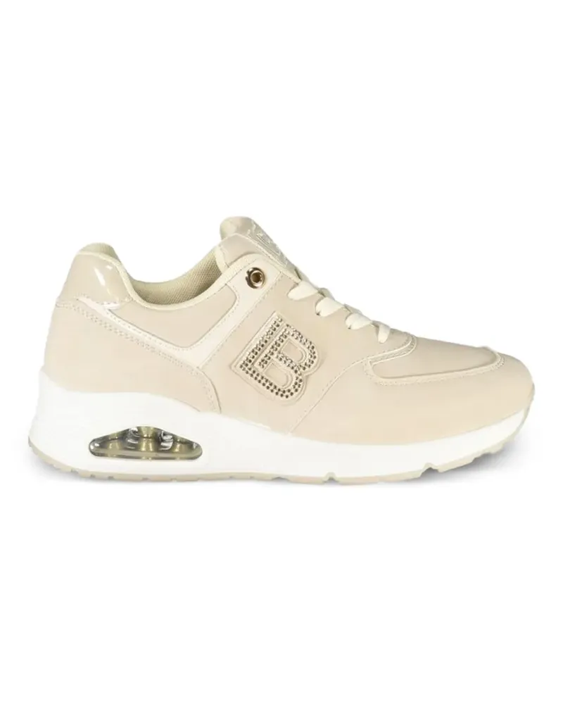 Laura Biagiotti logo-patch sneakers - Nude Nude