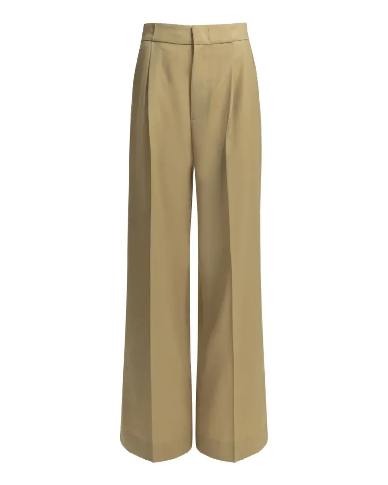 Sa Su Phi pleated wide-leg trousers - Nude Nude