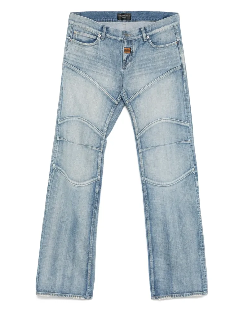Balenciaga Jeans mit Ziernaht - Blau Blau