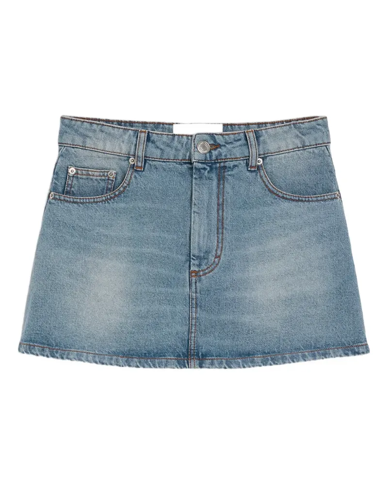 AMI Paris Minirock aus Baumwolle - Blau Blau