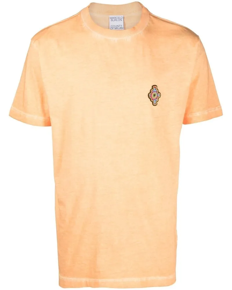 Marcelo Burlon | County of Milan T-Shirt mit Sunset Cross - Orange Orange