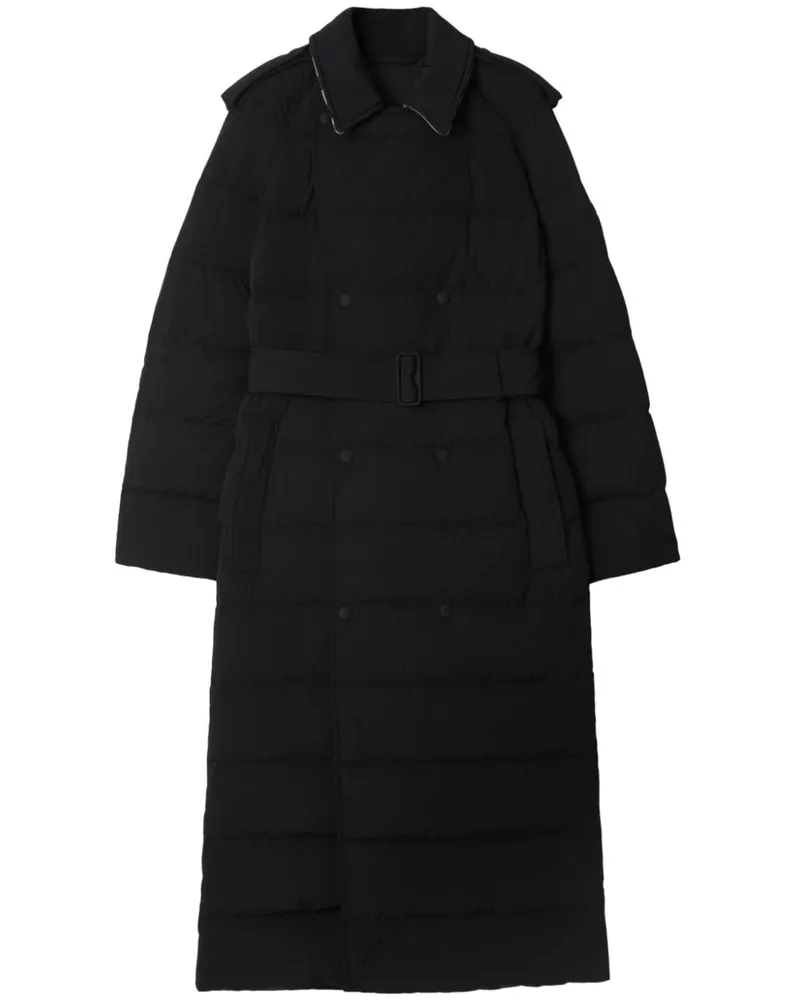 Burberry Steppmantel mit Shield-Applikation - Schwarz Schwarz