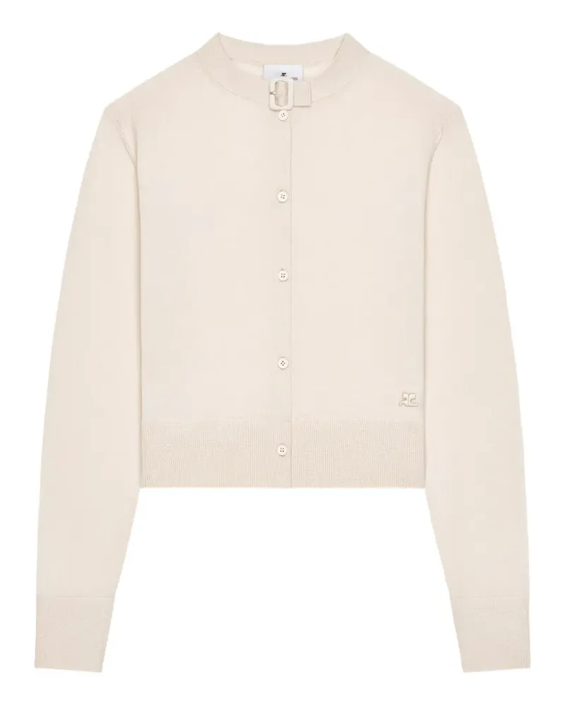 Courrèges Cardigan mit Schnallendetail - Nude Nude