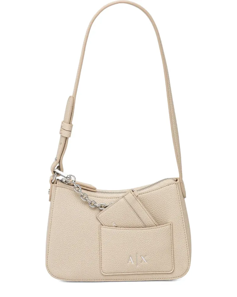 Armani Exchange chain-detail shoulder bag - Nude Nude