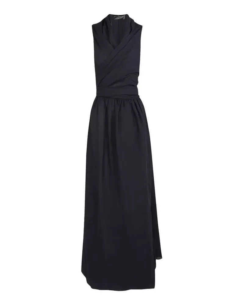 Cortana wrap-design tie-waist maxi dress - Blau Blau