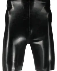 Maison Margiela Radlerhose aus Latex Schwarz